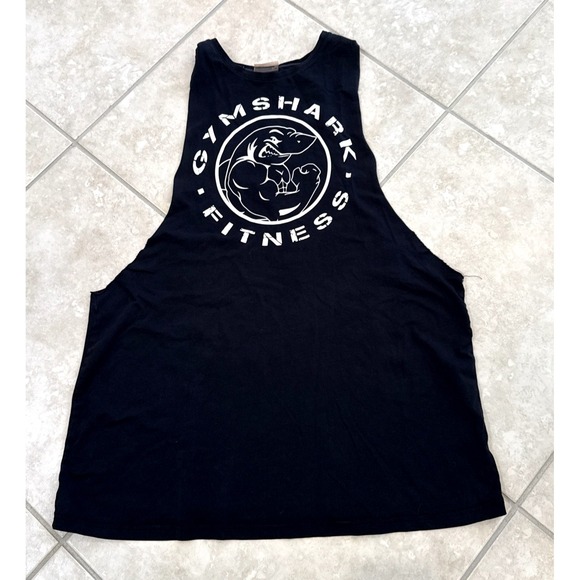 Gymshark Other - Gymshark Fitness Muscle Tank Top Tee Shirt Mens XL Black W/ White Logo Workout